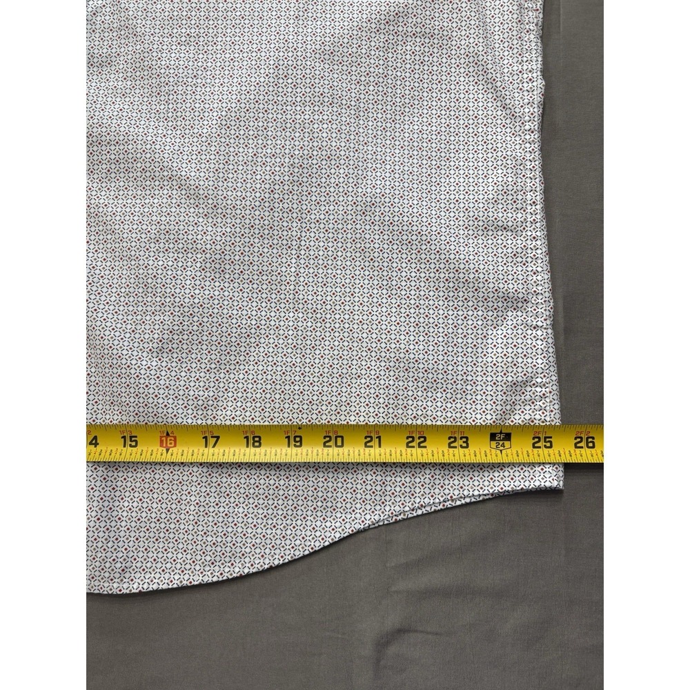 Jos. A. Bank Comfort Stretch Tailored Fit Short Sleeve Shirt - XL - Picture 6 of 10